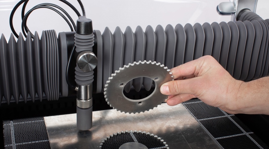 waterjet cut aluminum gear